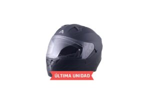 casco moto negro mate ADN